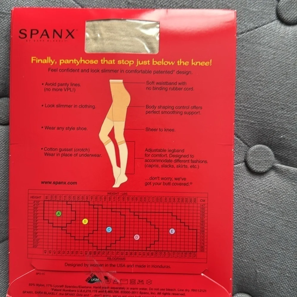 New in package the original footless control top  pantyhose nude size C